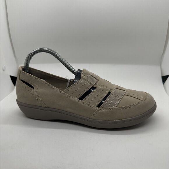 Bass Shoes Womens 8.5M Silliant Fisherman Tan Slip On Casual Comfort Wedge Heels - Picture 2 of 15